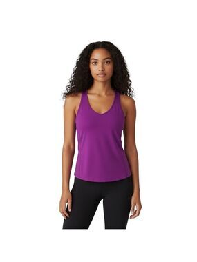 Champion Size L Fitted Purple Sleeveless Workout Top